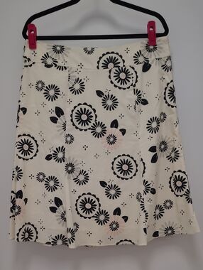 The Gap Women’s Cream Floral A-Line Skirt